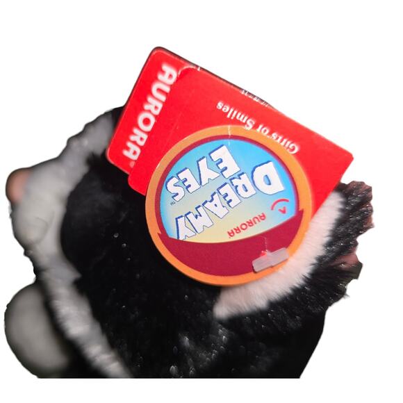 Aurora World Dreamy Eyes Plush Clarence black white cat 10" Stuffed Toy Kitten - Picture 8 of 8